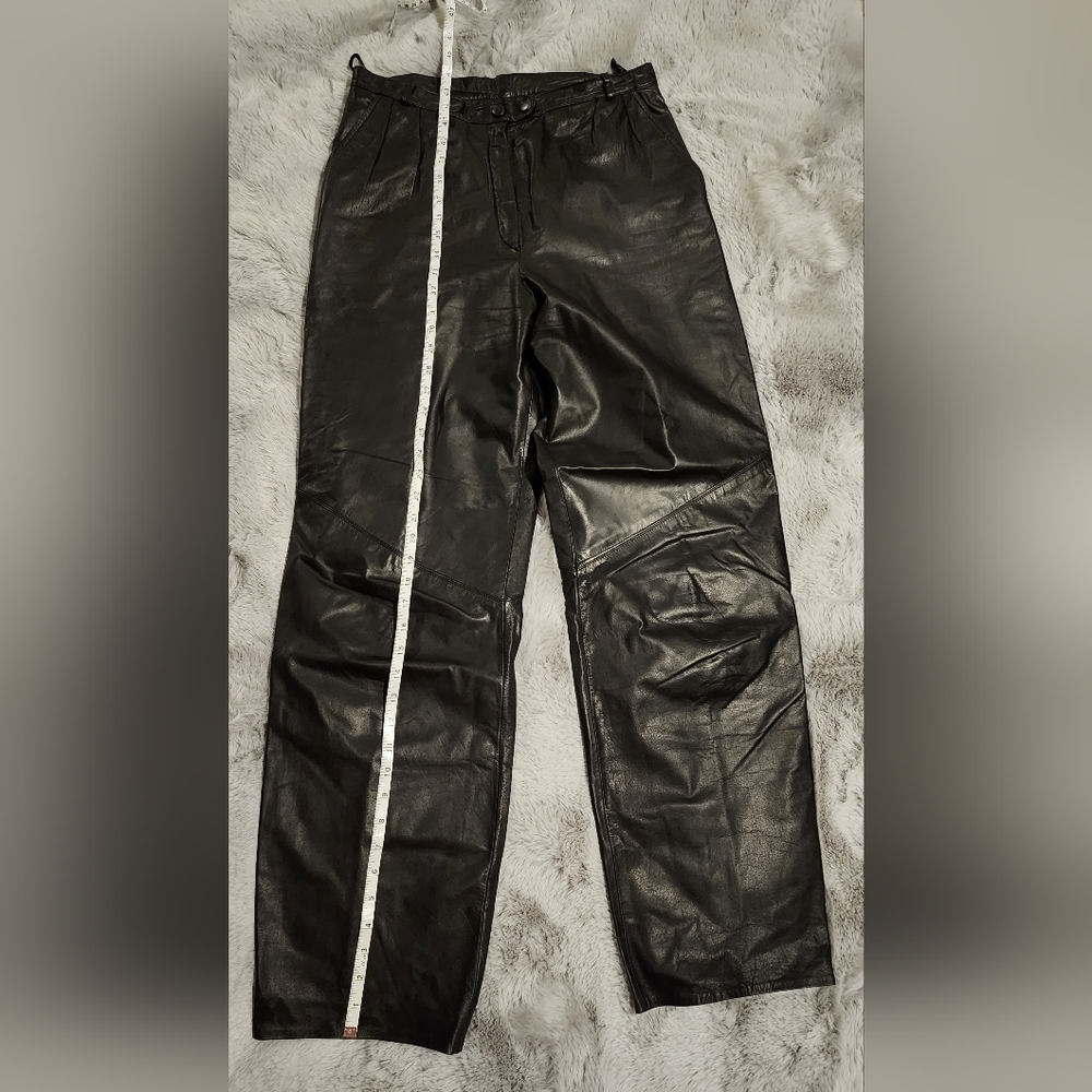 Cedars Black Leather Pants - Picture 5 of 10